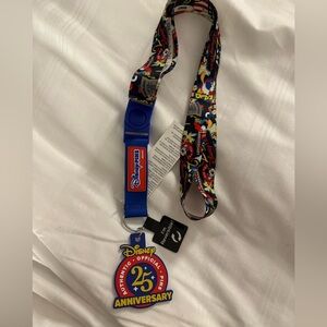 Disney pins 25 years Anniversary Lanyard